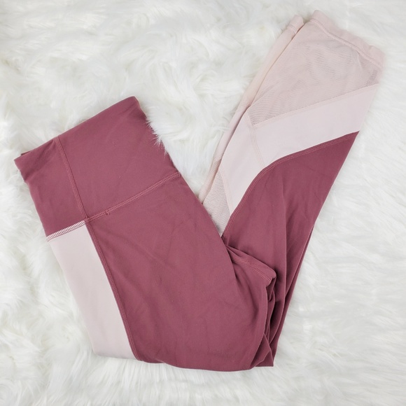 NWOT Athleta Pink Exhale Capri Leggings - Picture 6 of 6